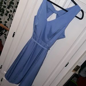 NWT ModCloth Blue Bow Back MIDI Dress